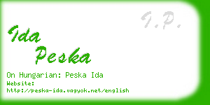 ida peska business card